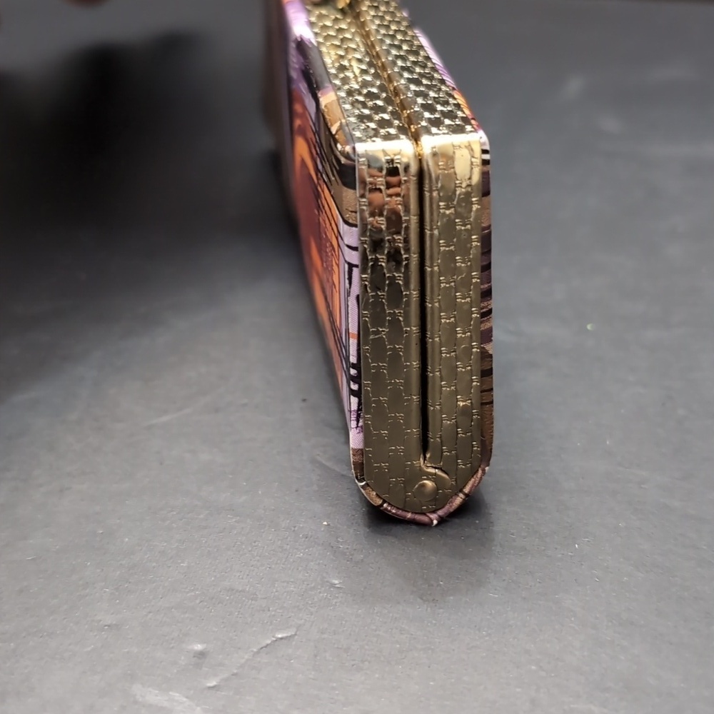 Vintage Mid-century Eyeglasses Case Multi-colored with Kiss Lock. - Picture 4 of 8